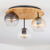 Koyoto Plafonnier, Boule lumineuse Écru, Noir, 3 lumières