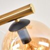 Gastor Plafonnier, Boule lumineuse Or, Noir, 10 lumières