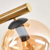 Gastor Plafonnier, Boule lumineuse Or, Noir, 10 lumières