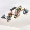 Gastor Plafonnier, Boule lumineuse Or, Noir, 10 lumières
