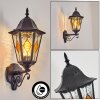 Hongkong Lampe murale d´extérieur, Applique murale Noir, 1 lumière