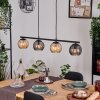 Koyoto Suspension, Boule lumineuse, Suspension Ambre, Fumé, 4 lumières