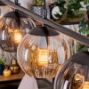 Koyoto Suspension, Boule lumineuse, Suspension Ambre, Fumé, 4 lumières