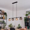 Koyoto Suspension, Boule lumineuse, Suspension Ambre, Fumé, 4 lumières