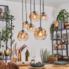 Ripoll Suspension, Boule lumineuse, Suspension Ambre, Clair, 6 lumières