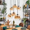 Ripoll Suspension, Boule lumineuse, Suspension Ambre, Clair, 6 lumières