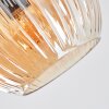 Ripoll Plafonnier, Boule lumineuse Ambre, Clair, Fumé, 6 lumières