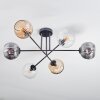 Ripoll Plafonnier, Boule lumineuse Ambre, Clair, Fumé, 6 lumières