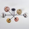Ripoll Plafonnier, Boule lumineuse Chrome, Or, Clair, Cuivré, Fumé, 6 lumières