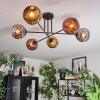 Ripoll Plafonnier, Boule lumineuse Chrome, Or, Cuivré, Fumé, 6 lumières