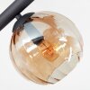 Koyoto Plafonnier, Boule lumineuse Ambre, Fumé, 8 lumières