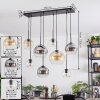 Koyoto Suspension, Boule lumineuse, Suspension Ambre, Clair, Fumé, 8 lumières