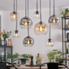 Koyoto Suspension, Boule lumineuse, Suspension Ambre, Clair, Fumé, 8 lumières
