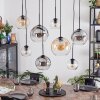Koyoto Suspension, Boule lumineuse, Suspension Ambre, Clair, Fumé, 8 lumières