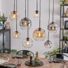 Ripoll Suspension, Boule lumineuse, Suspension Ambre, Clair, Fumé, 8 lumières
