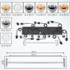 Ripoll Suspension, Boule lumineuse, Suspension Ambre, Clair, Fumé, 8 lumières