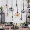 Ripoll Suspension, Boule lumineuse, Suspension Ambre, Clair, Fumé, 8 lumières