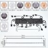 Koyoto Suspension, Boule lumineuse, Suspension Ambre, Clair, Fumé, 8 lumières