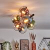 Gastor Plafonnier, Boule lumineuse Bleu, Vert, Clair, Cuivré, 8 lumières