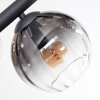 Koyoto Plafonnier, Boule lumineuse Ambre, Clair, Fumé, 8 lumières