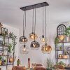 Ripoll Suspension, Boule lumineuse, Suspension Ambre, Clair, Fumé, 6 lumières