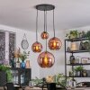 Koyoto Suspension, Boule lumineuse, Suspension grappe Cuivré, 4 lumières