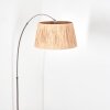 Granja Lampadaire Nickel mat, Noir, 1 lumière