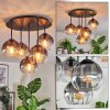 Koyoto Plafonnier, Boule lumineuse 33 cm Clair, Fumé, 5 lumières