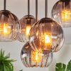Koyoto Plafonnier, Boule lumineuse 33 cm Clair, Fumé, 5 lumières