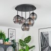 Koyoto Plafonnier, Boule lumineuse 33 cm Fumé, 5 lumières
