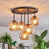 Koyoto Plafonnier, Boule lumineuse 33 cm Ambre, 5 lumières