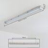 Ilena Plafonnier extérieur, Luminaire extérieur, Luminaire de salle de bain, Projecteur, Plafonnier LED Gris, 1 lumière