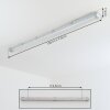 Ilena Plafonnier extérieur, Luminaire extérieur, Luminaire de salle de bain, Projecteur, Plafonnier LED Gris, 1 lumière