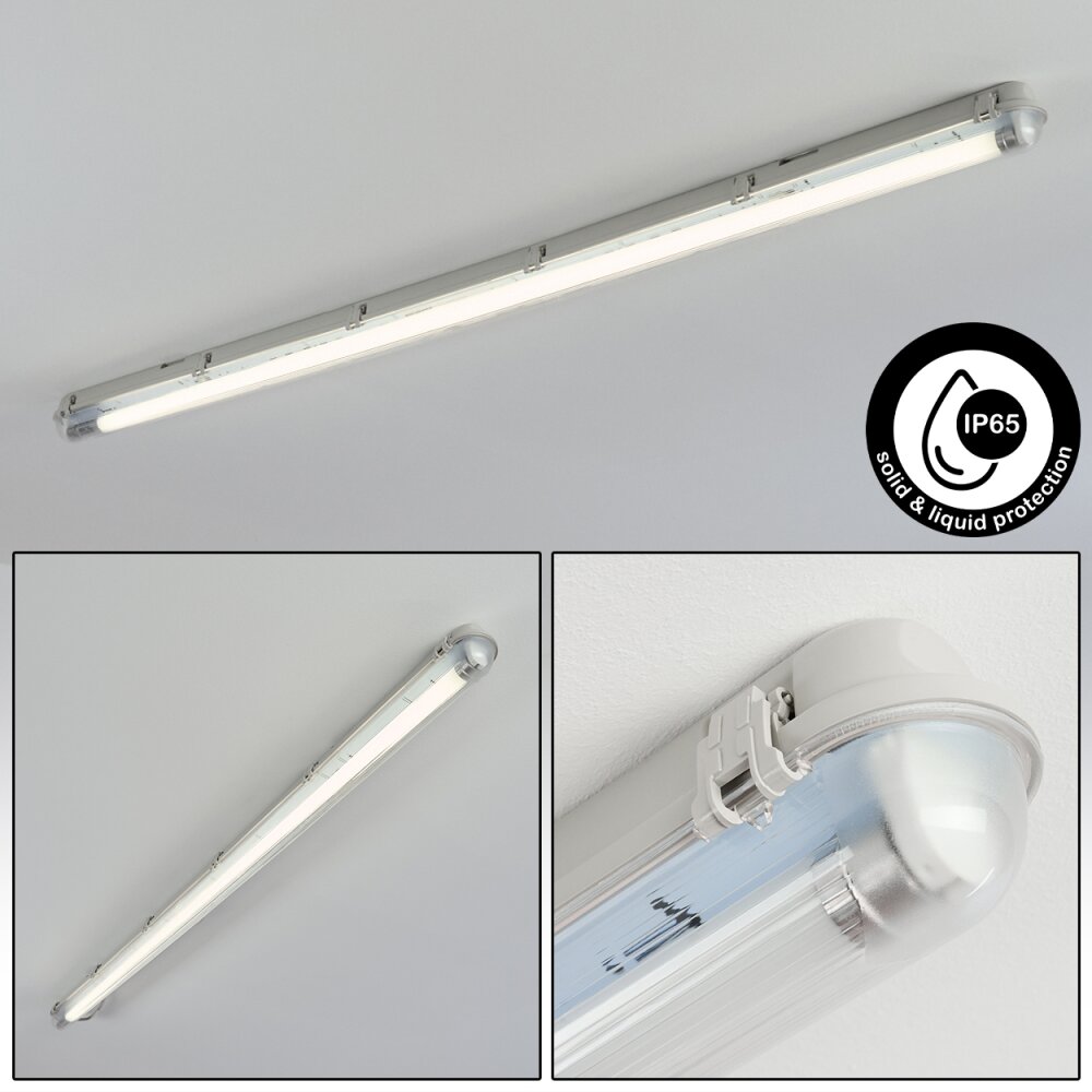 Ilena Luminaire extérieur, Luminaire de salle de bain, Plafonnier LED Gris, 1 lumière main product photo