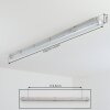 Ilena Luminaire extérieur, Luminaire de salle de bain, Plafonnier LED Gris, 1 lumière