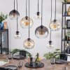 Koyoto Suspension, Boule lumineuse, Suspension Ambre, Clair, Fumé, 8 lumières
