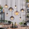 Koyoto Suspension, Boule lumineuse, Suspension Ambre, Clair, Fumé, 8 lumières