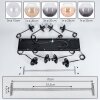 Koyoto Suspension, Boule lumineuse, Suspension Ambre, Clair, Fumé, 8 lumières