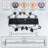 Koyoto Suspension, Boule lumineuse, Suspension Ambre, Clair, Fumé, 8 lumières