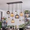 Koyoto Suspension, Boule lumineuse, Suspension Ambre, Clair, Fumé, 8 lumières