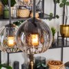Koyoto Suspension, Boule lumineuse, Suspension Ambre, Clair, Fumé, 6 lumières