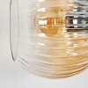 Koyoto Boule lumineuse, Applique murale Ambre, Clair, Fumé, 3 lumières
