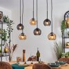 Koyoto Suspension, Boule lumineuse, Suspension Ambre, Fumé, 6 lumières
