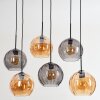 Koyoto Suspension, Boule lumineuse, Suspension Ambre, Fumé, 6 lumières