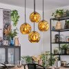Ripoll Suspension, Boule lumineuse, Suspension grappe Or, 4 lumières
