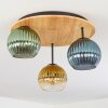 Koyoto Plafonnier, Boule lumineuse Écru, Noir, 3 lumières
