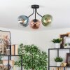 Gastor Plafonnier, Boule lumineuse Bleu, Vert, Clair, Cuivré, 3 lumières