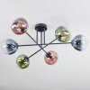 Gastor Plafonnier, Boule lumineuse 50 cm Bleu, Vert, Clair, Cuivré, 6 lumières