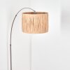 Granja Lampadaire Nickel mat, Noir, 1 lumière