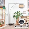 Ramila Lampadaire Nickel mat, Noir, 1 lumière